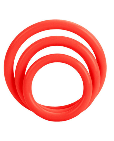 CALEXOTICS - TRI-RINGS SET RED