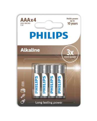 PHILIPS - ALKALINE BATTERIE...