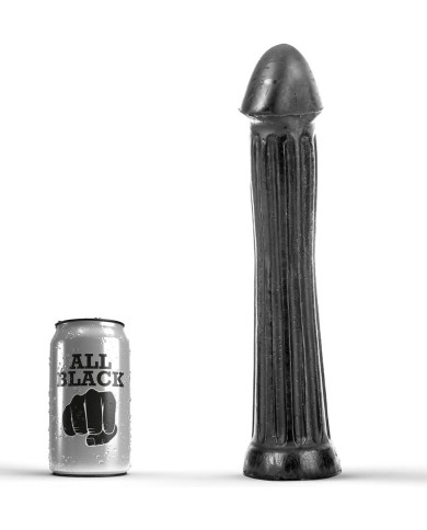 ALL BLACK - PLUG DILDO 31 CM