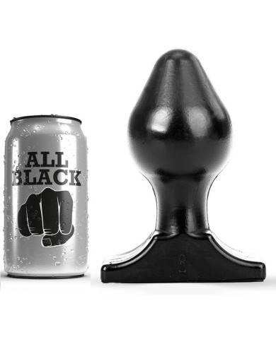 ALL BLACK - ANAL PLUG 16X8 CM