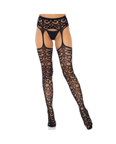 LEG AVENUE - SCROLL LACE...