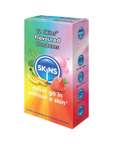 SKINS - CONDOM FLAVOURS 12...