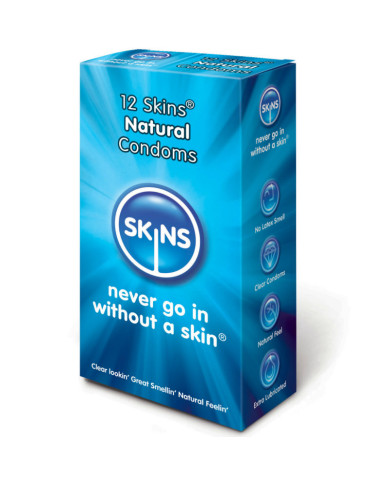 SKINS - CONDOM NATURAL PACK 12