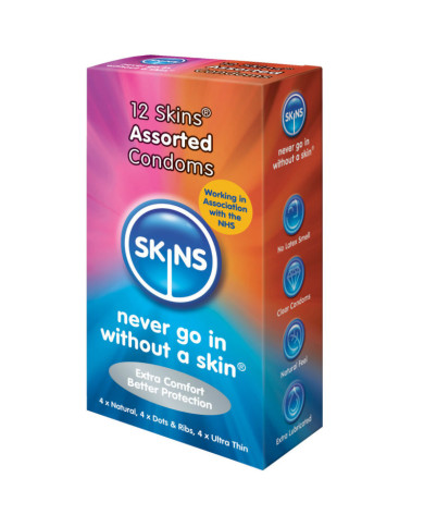 SKINS - CONDOMS ASSORTED 12...