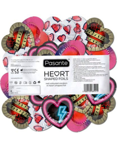 PASANTE - CONDOMS RED HEART...