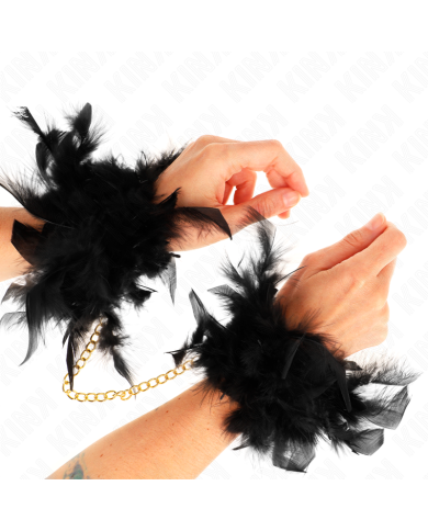 KINK - FEATHER HAND CUFFS...