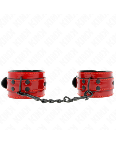 KINK - DARK RED WRIST CUFFS...