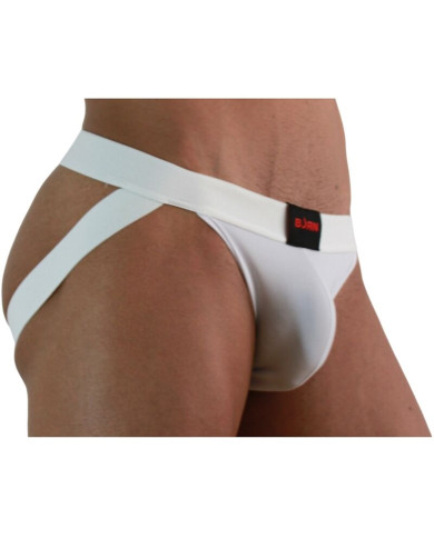 BURN - 007 JOCK LYCRA BLANC XL